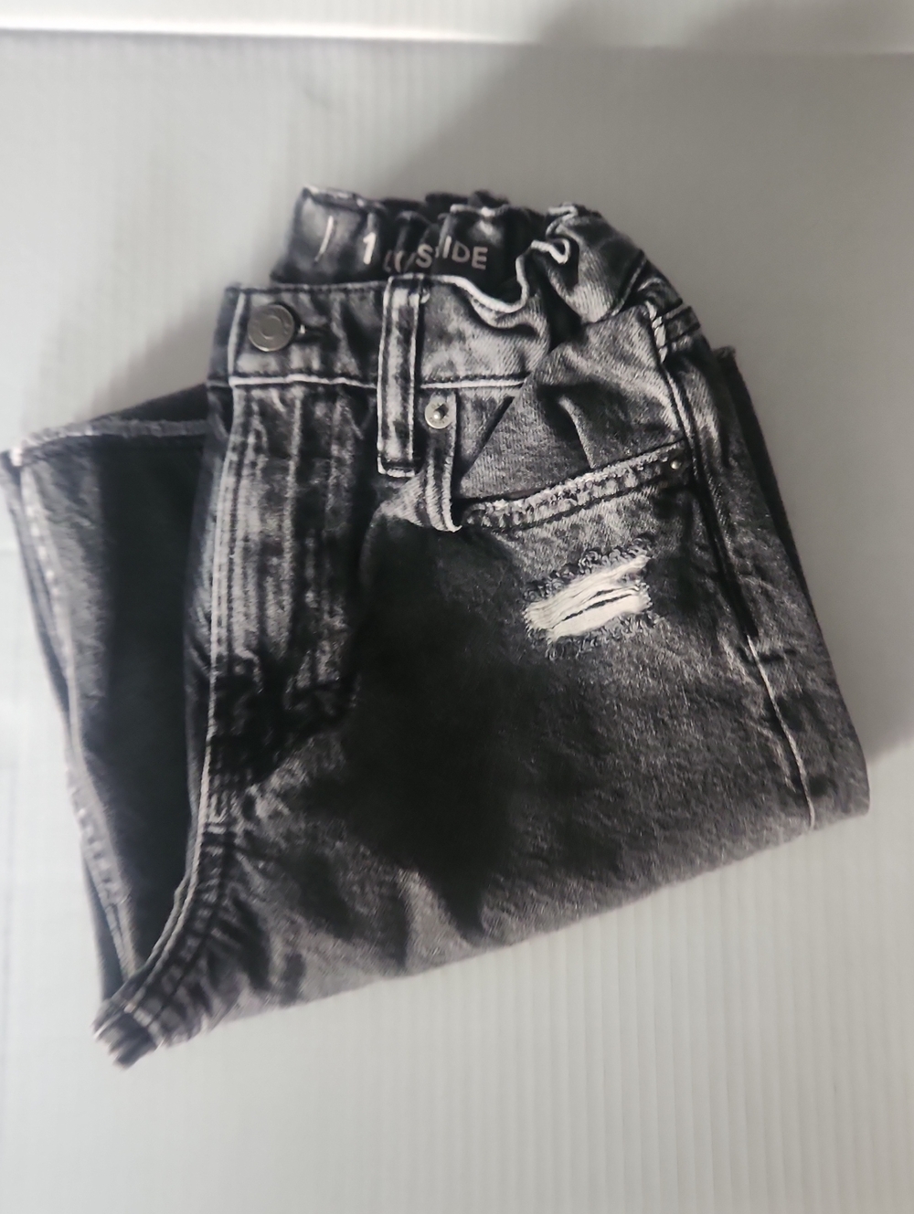 GAP ~ Kids~ Size 14 ~Black Distressed Jeans